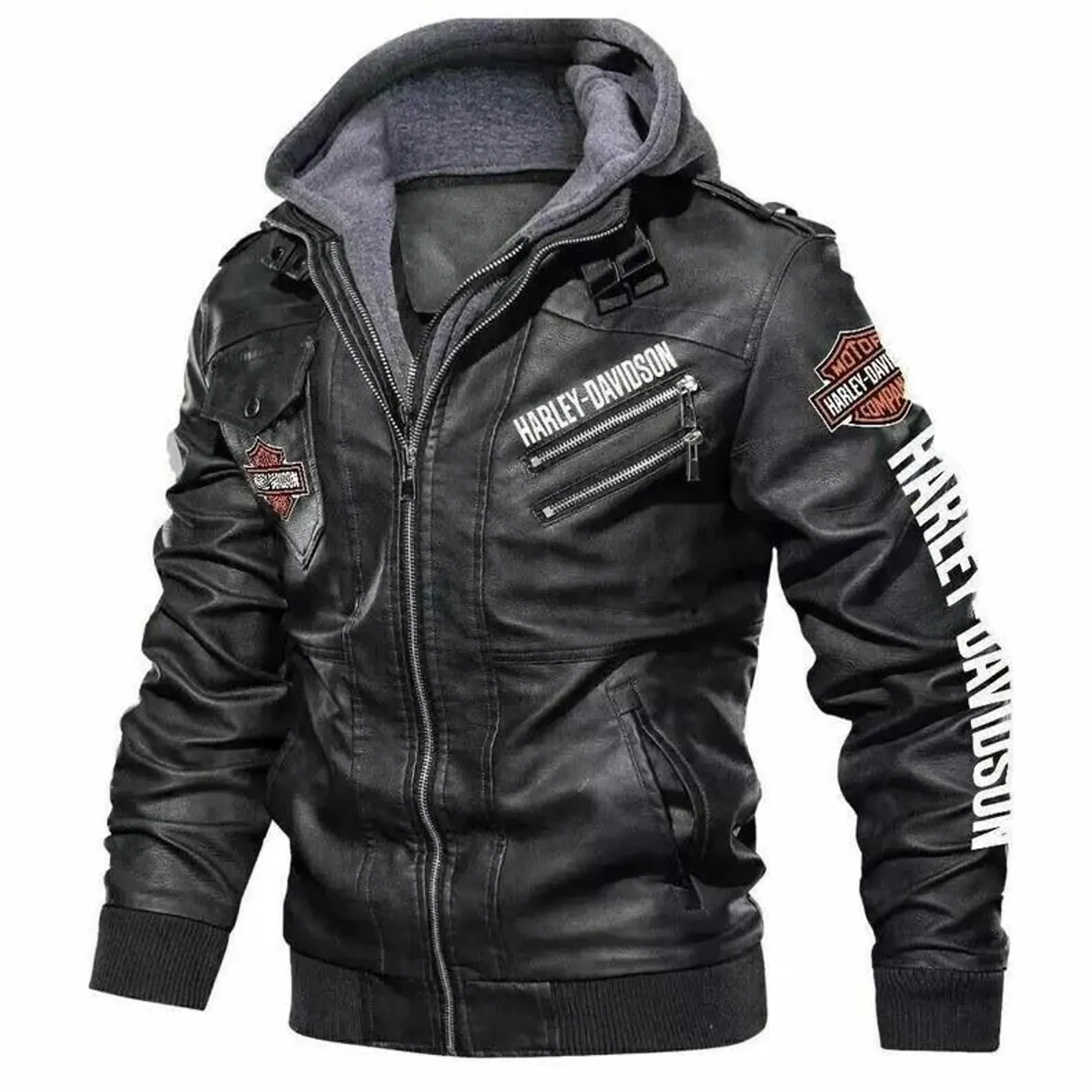 HARLEY DAVIDSON H-D VINTAGE HOOD MOTORBIKE JACKET