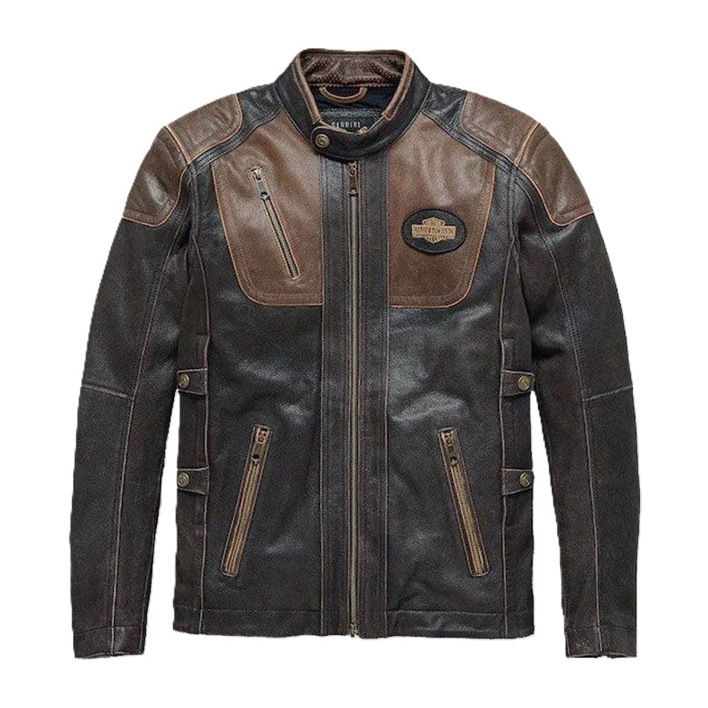 HARLEY DAVIDSON H-D BROWN VINTAGE JACKET MOTORBIKE